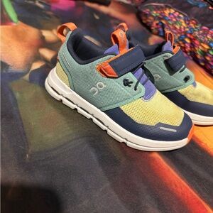 On Running Kids' Sneakers in Yellow, Blue, and Green